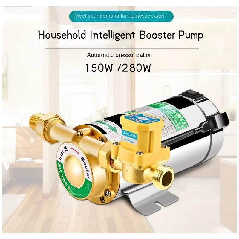 Pompe de surpression 220V silencieuse pour conduite d'eau du robinet/chauffe-eau avec interrupteur de débit automatique