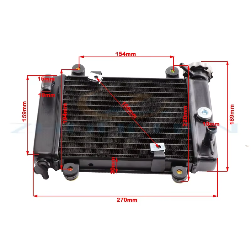 Radiateur de système de refroidissement de moto de haute qualité pour refroidisseur de moteur 150cc 200cc 250cc