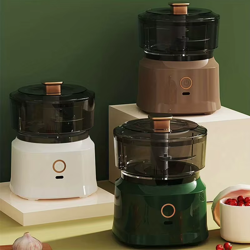 Trancheuse de cuisine multifonctionnelle en acier, hachoir à aliments, coupe-légumes, trancheuse USB, mini hachoir à aliments pour bébé, centre commercial