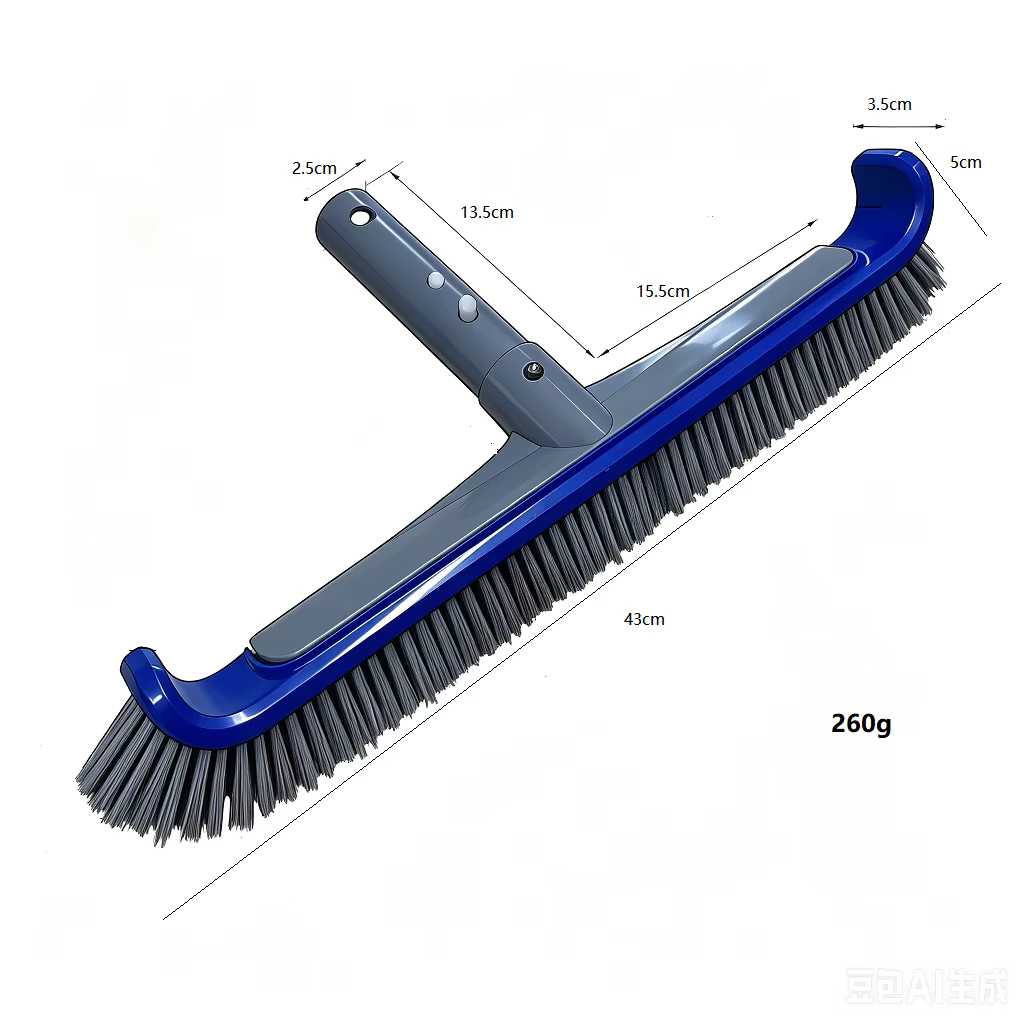 Brosse pour piscine, nettoie les parois