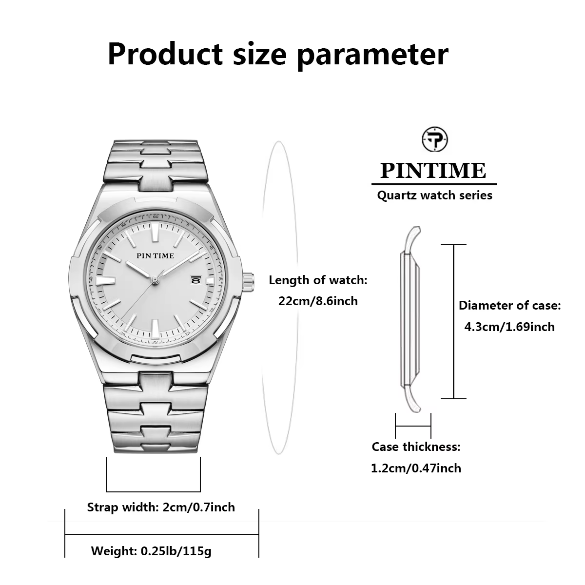 Montre décontractée pour homme en acier, montre chronographe à grand cadran pour homme, montre habillée tendance, montre analogique étanche lumineuse avec date pour homme