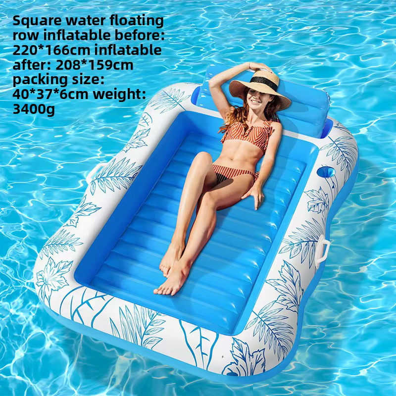 Grand matelas gonflable épais pour piscine