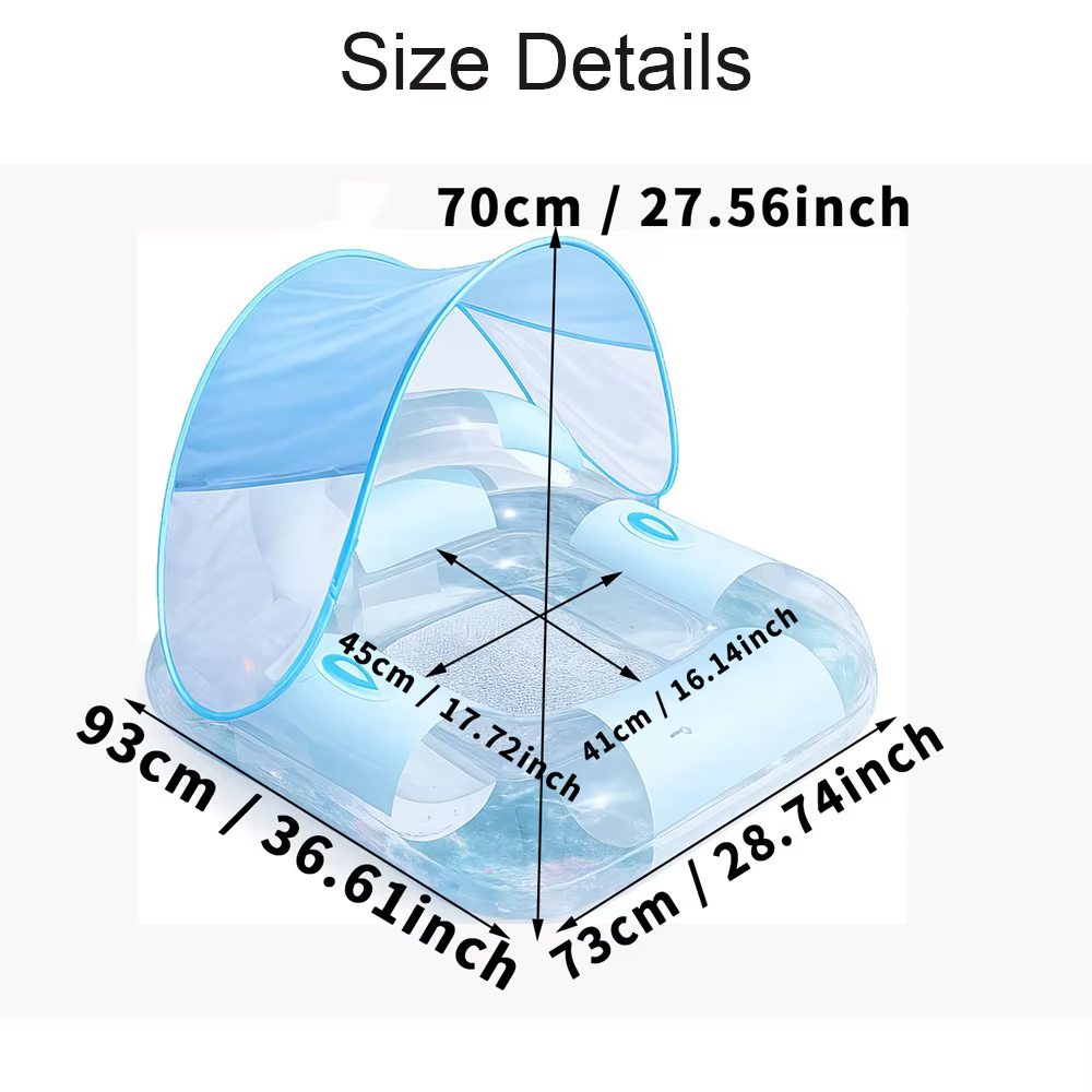 1 Pièce Matelas Flottant Gonflable en Maille pour Piscine