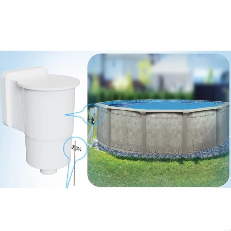 Plaque liaison d'écumoire piscine hors en acier inoxydable