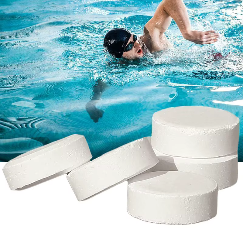 50 pièces comprimés de chlore multifonction désinfection instantanée pour piscine baignoire Spa