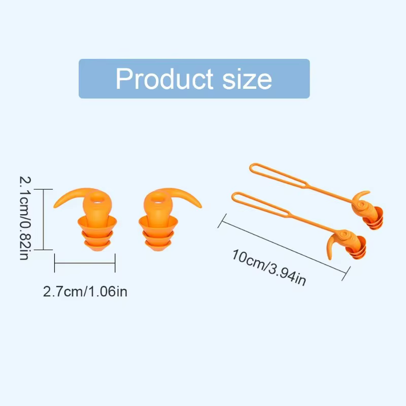 1 paire/2 paires bouchons d'oreille de natation Silicone étanche Anti-bruit accessoires de piscine