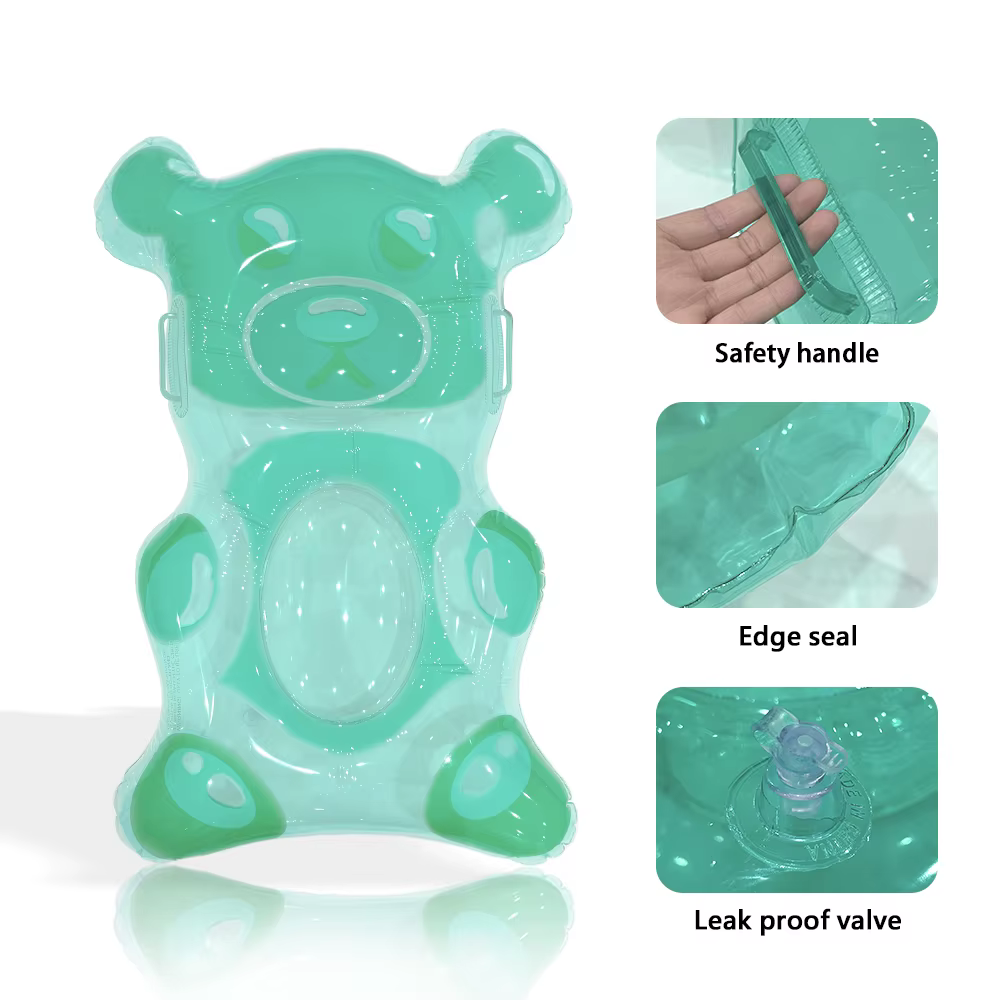 1 pièce Flotteur gonflable en forme d'ours gommeux pour enfants