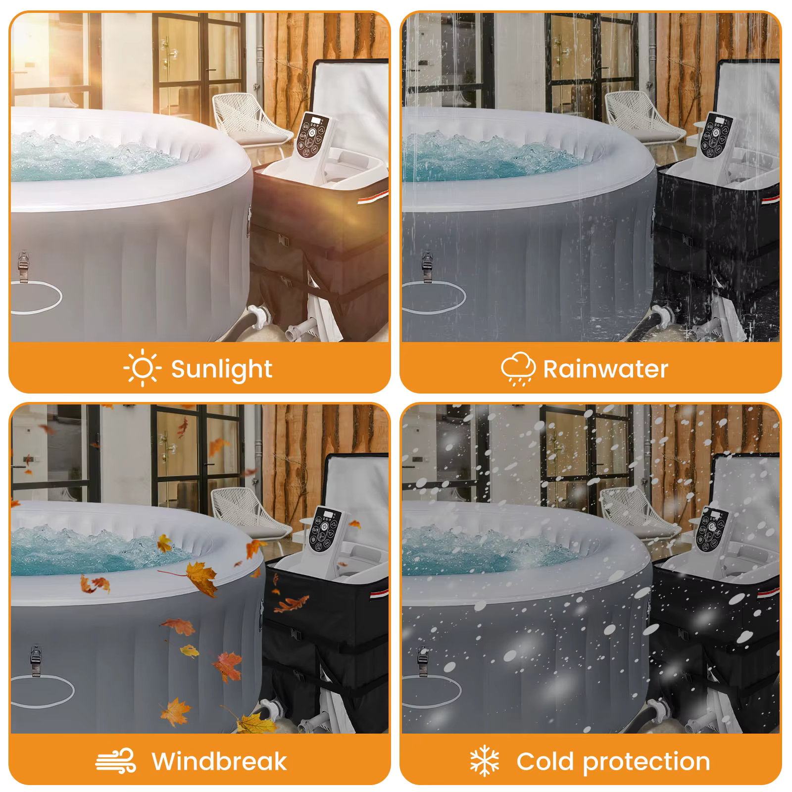 Couvercle de pompe de chauffe-eau universel pour spa