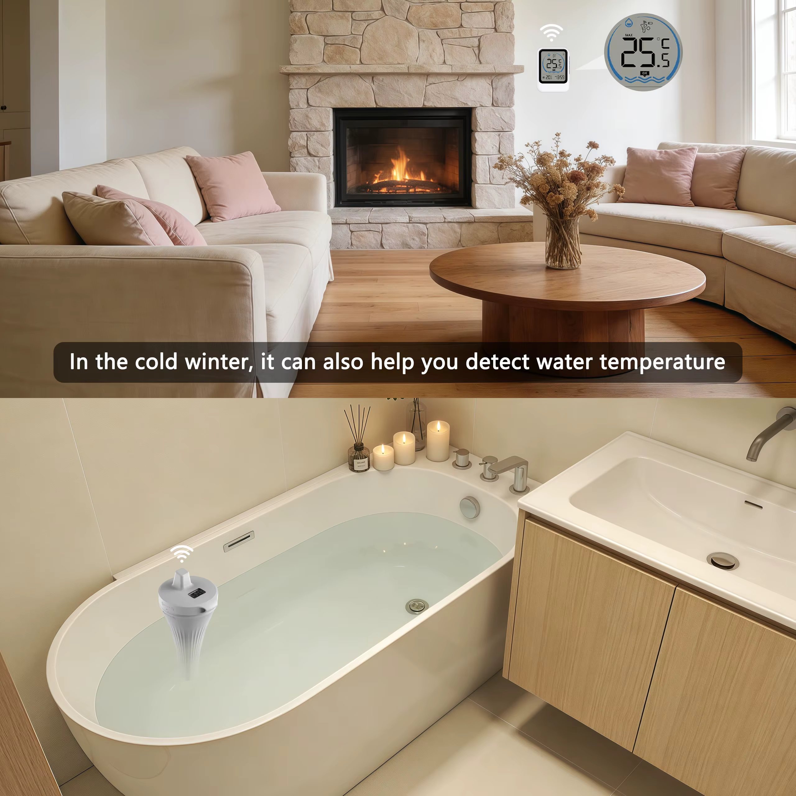 Thermomètre de piscine avec capteur de température pour piscine