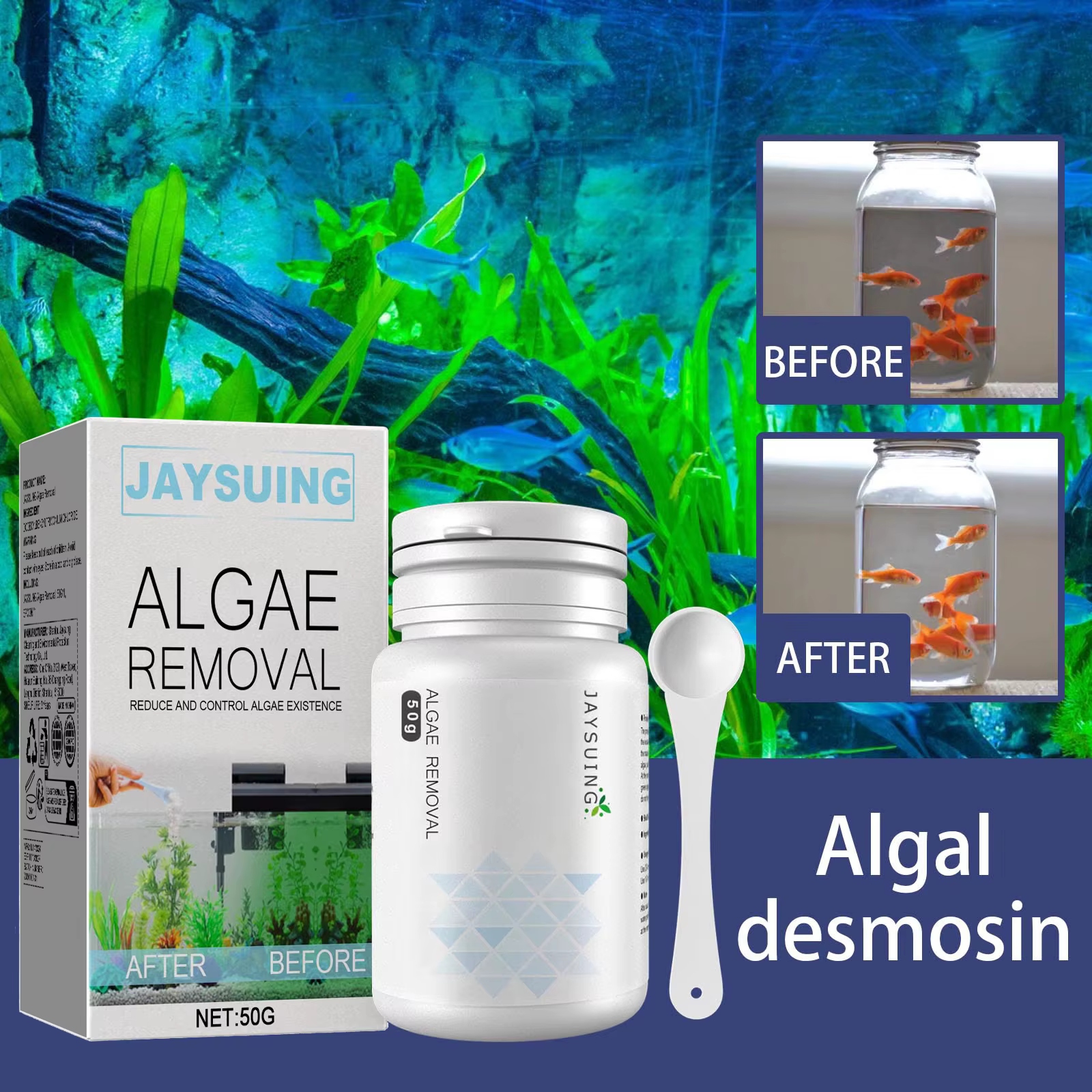 Dissolvant d'algues et de mousse