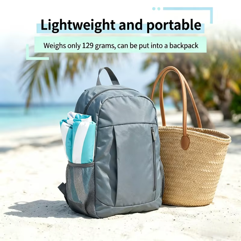 Flotteur gonflable en forme de U rayé