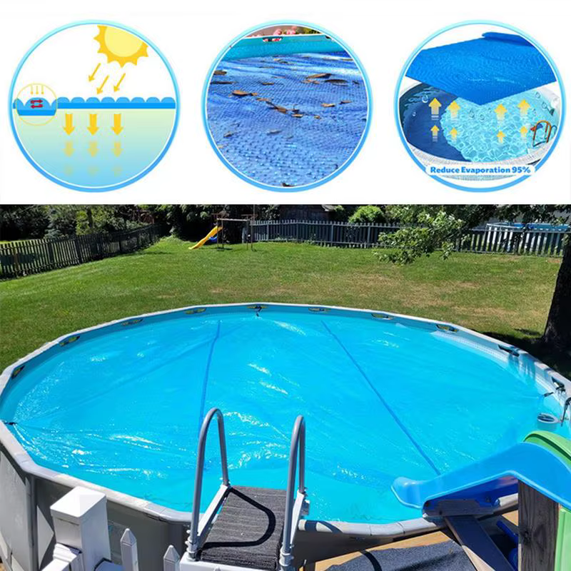Protecteur de couverture de piscine rond