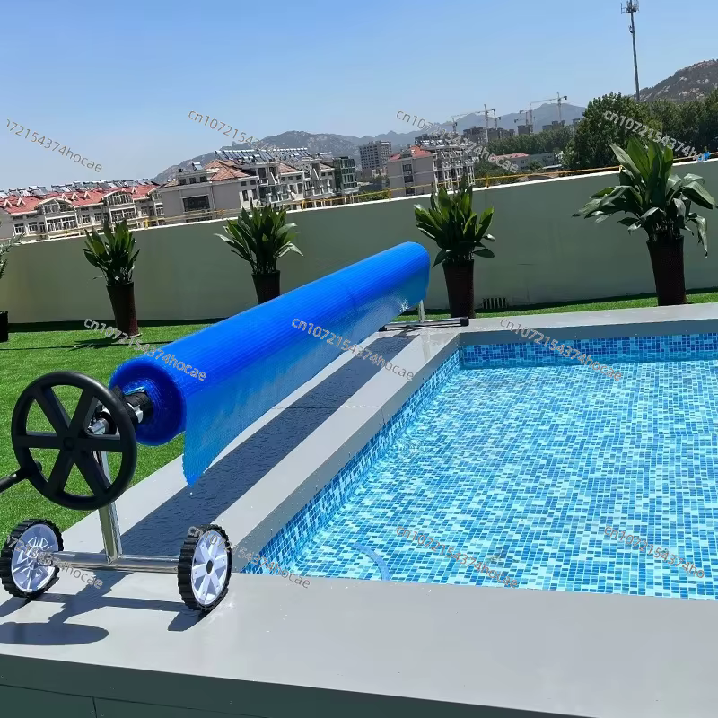 Bobine de couverture solaire de piscine au sol