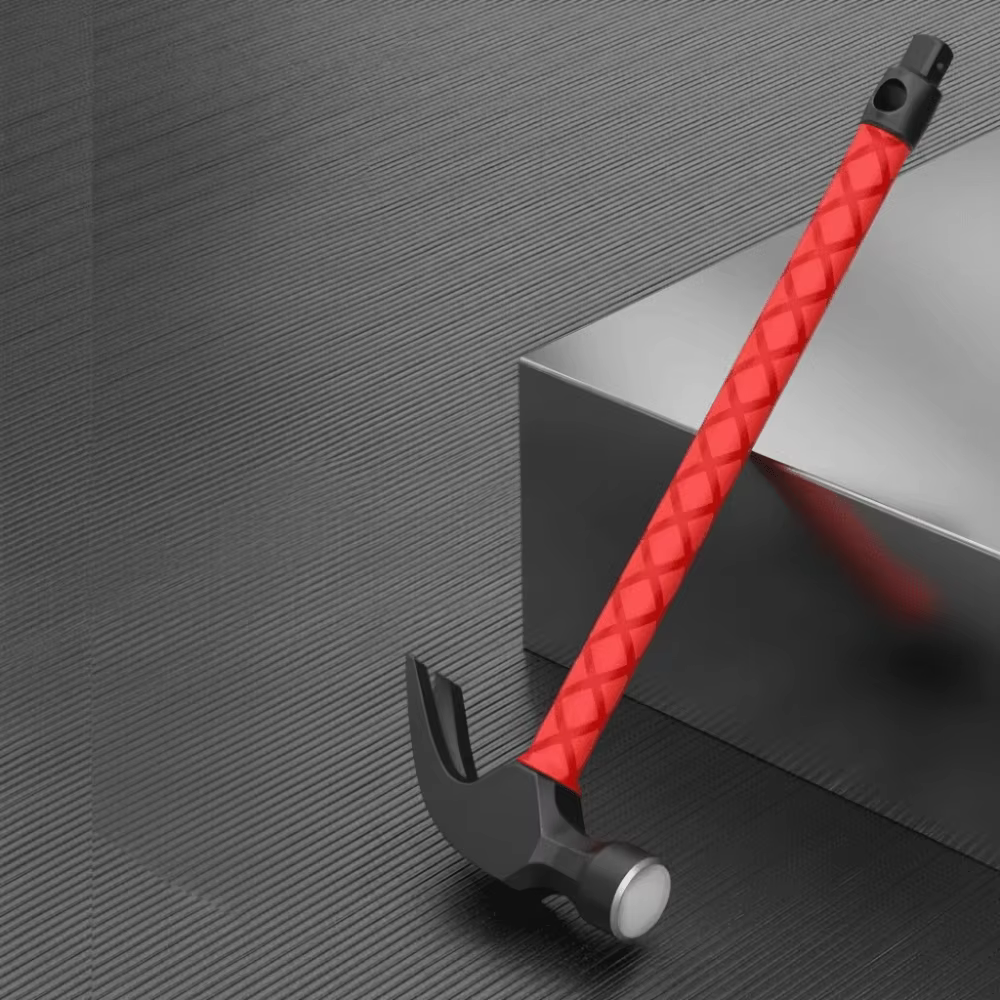 Marteau de forge en acier à haute teneur en carbone, épaissi, avec manche ergonomique, marteau de menuisier durable et absorbant les chocs