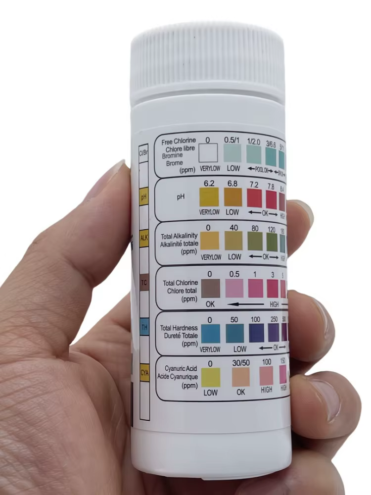 Bandelettes de Test 6 en 1 pour piscine et Aquarium