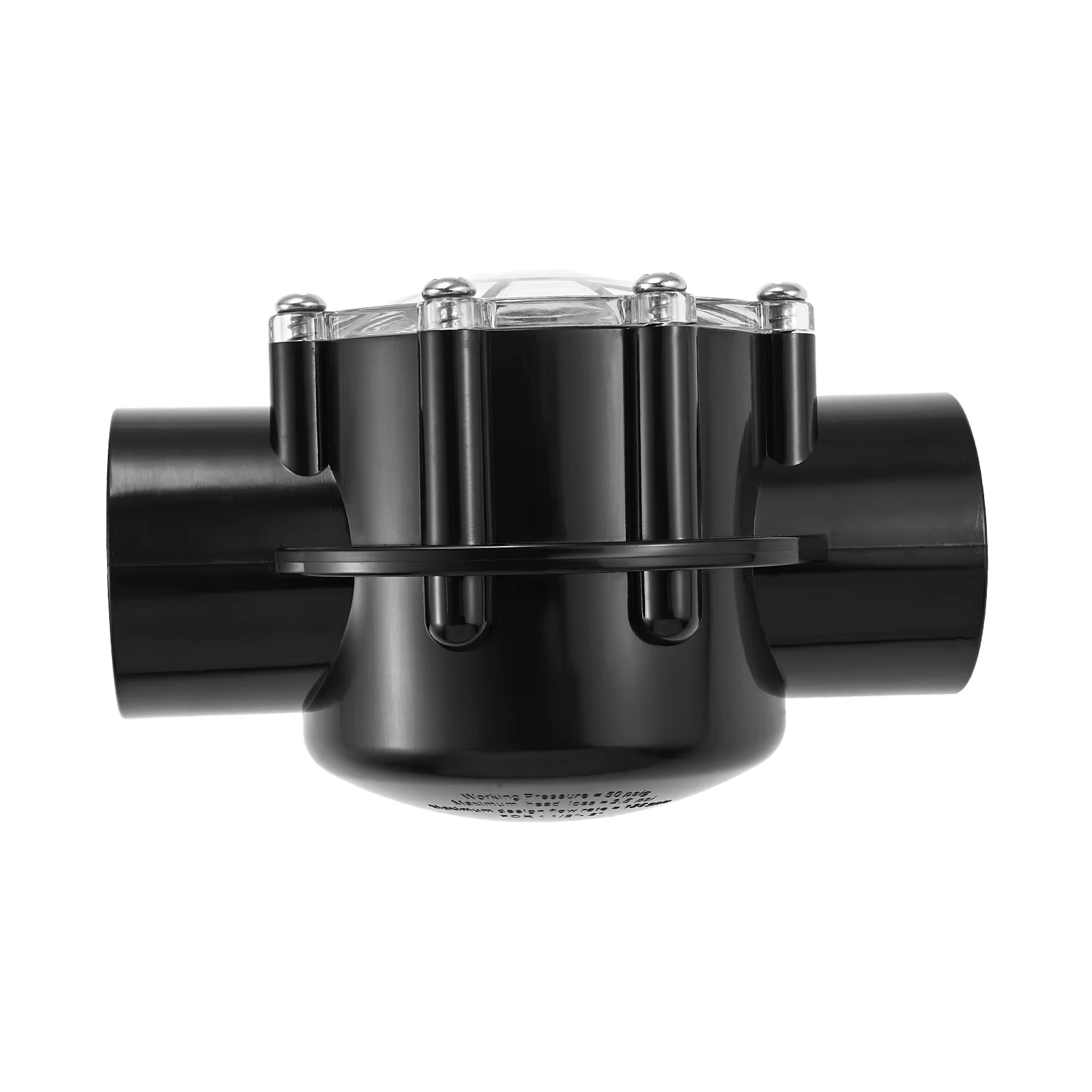 Pool & Spa 7235 clapet anti-retour 180 degrés 1-1/2 à 2 pouces unidirectionnel droit à travers le débit d'eau pour les connexions Union de la série Jandy Pro