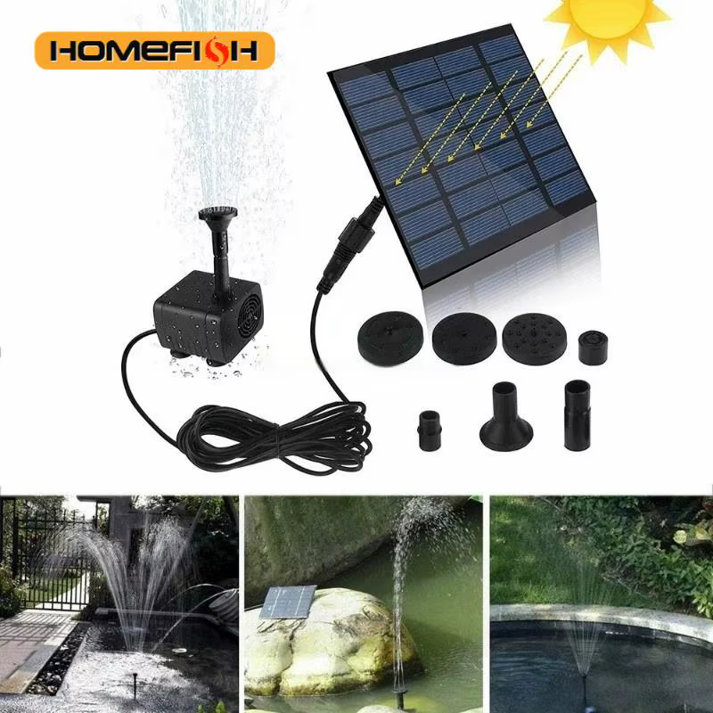 Mini pompe de fontaine solaire 1.2W