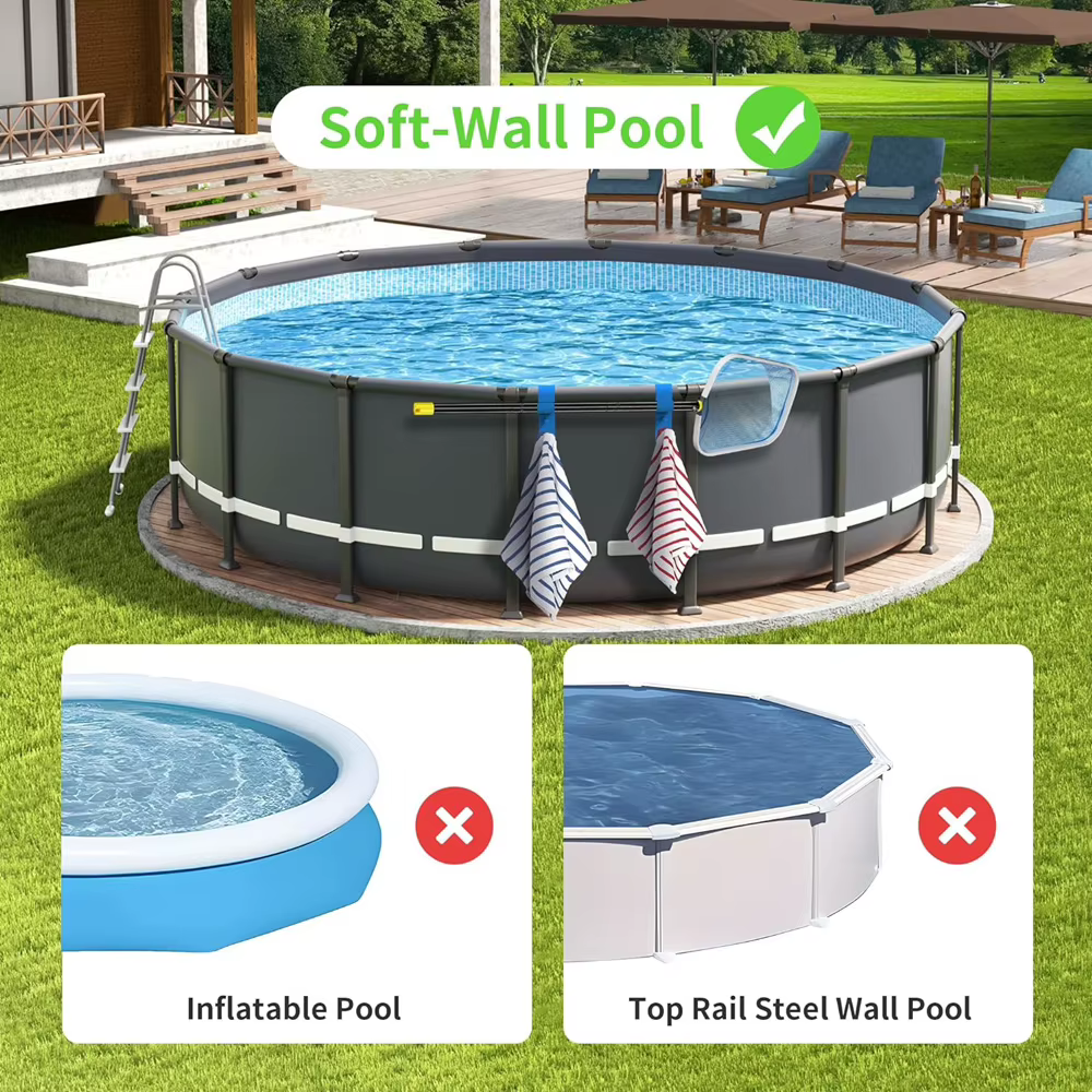 Support de tuyau de piscine réglable