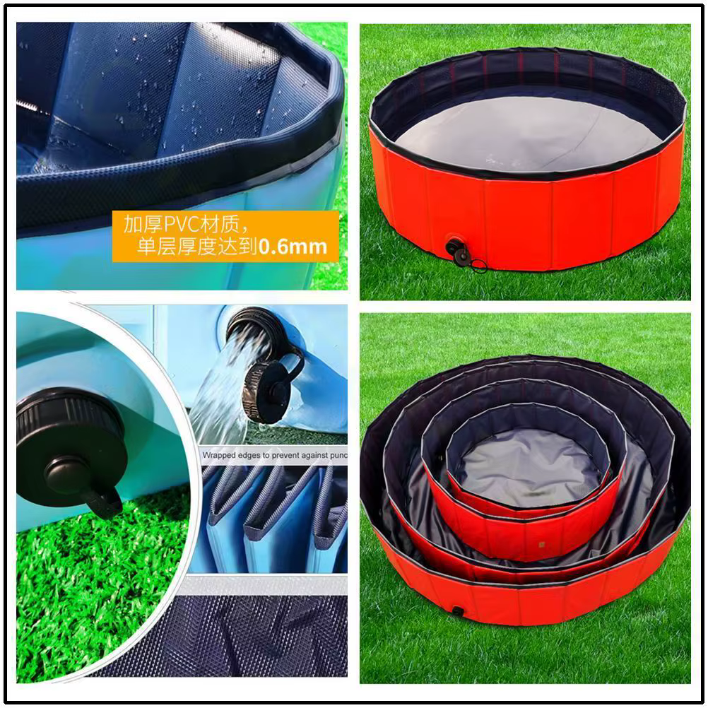 Piscine pliable pour chat et chien