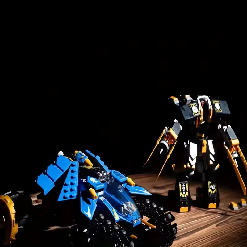 Bloc de construction Mecha technologie Ninja Thunder Raiders guerrier mécanique Robot bloc de construction arme de guerre modèle jouet enfant