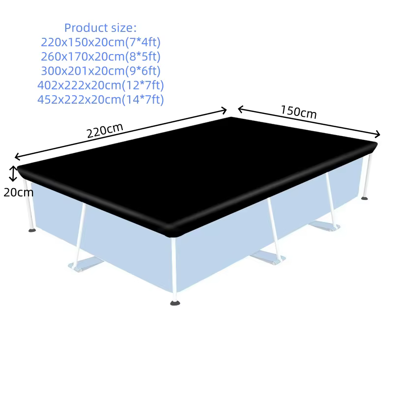 1 couverture de piscine extérieure