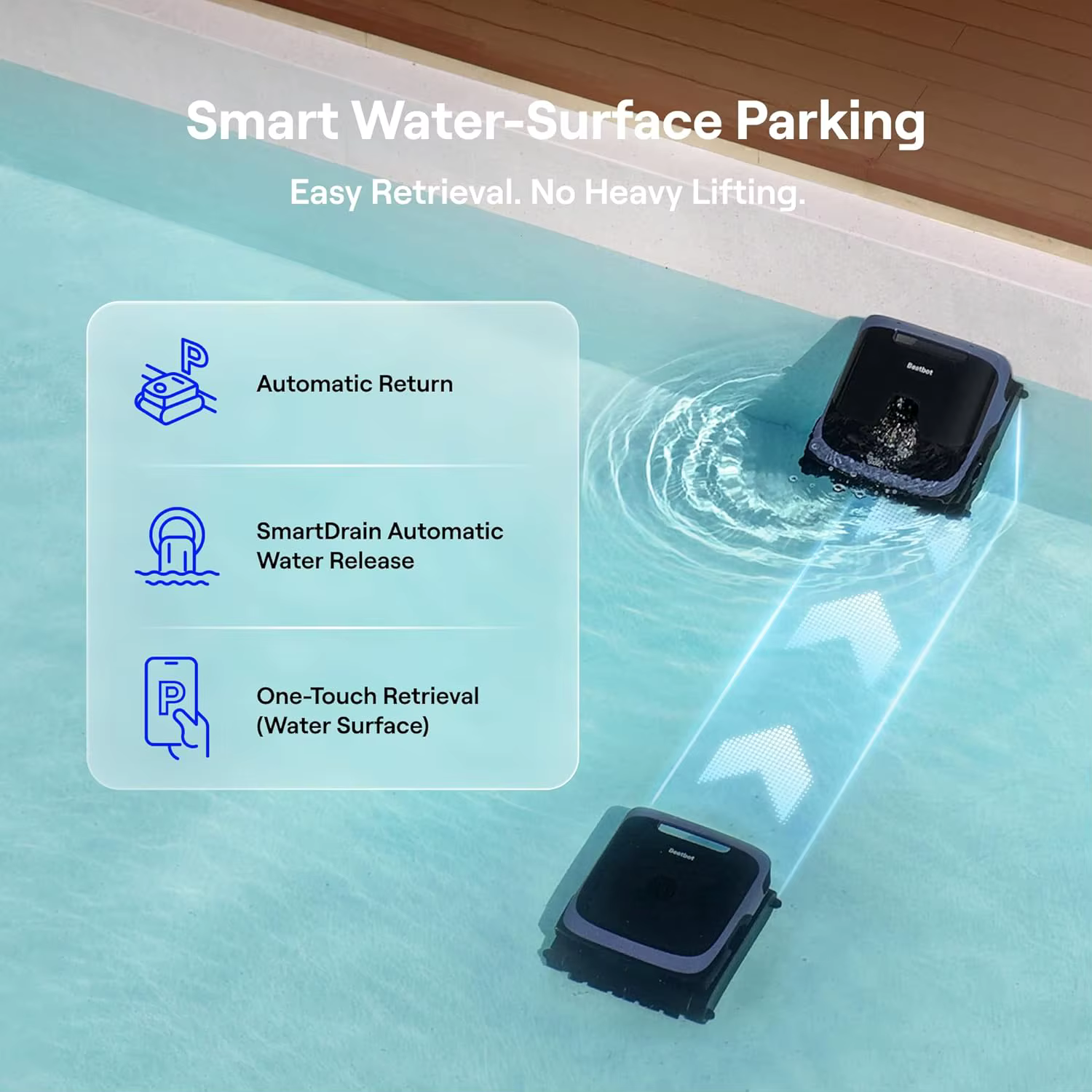 Beatbot Sora 70 Nettoyeur de piscine robotisé sans fil