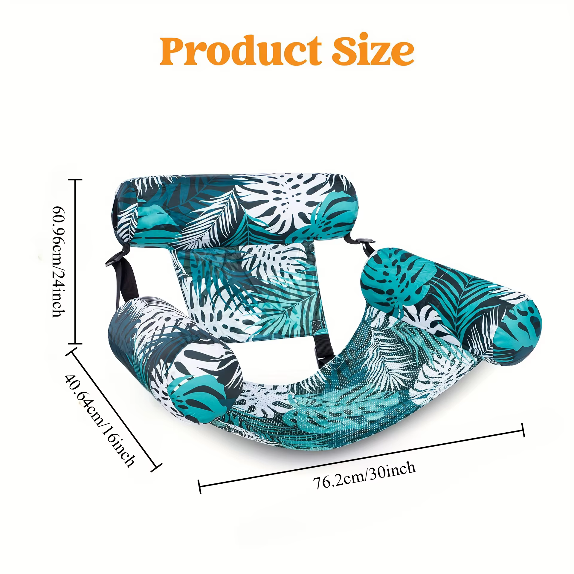 Chaise longue de piscine gonflable