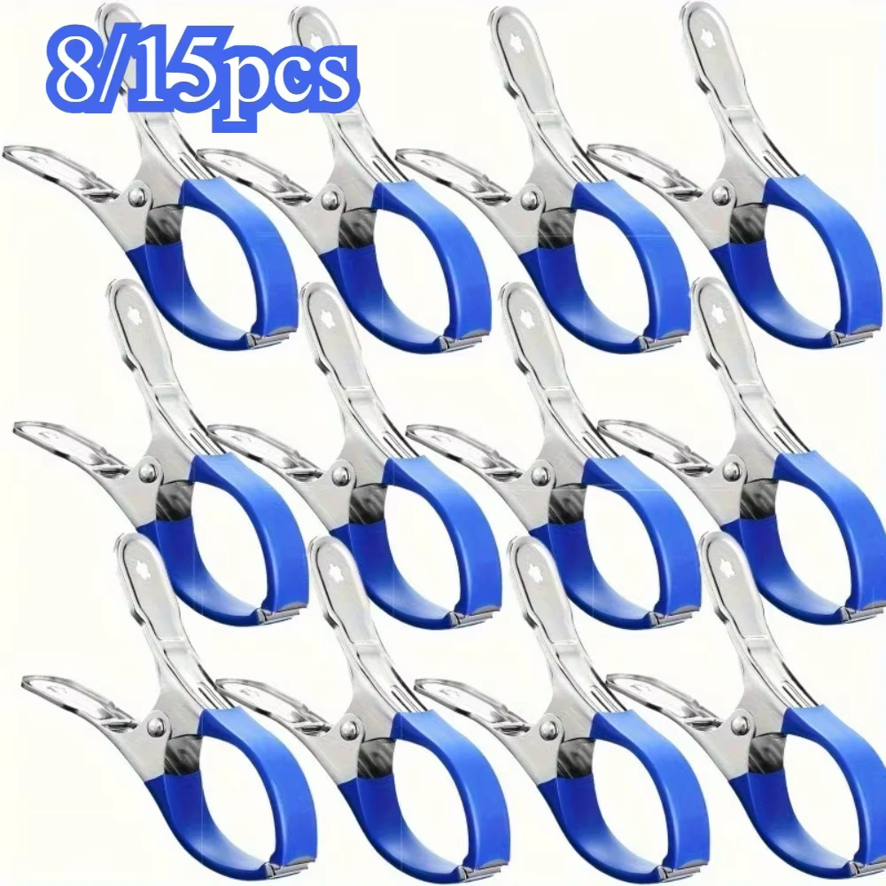 Clips à ressort pour couverture de piscine coupe-vent robuste en acier inoxydable 8/15-pour sécuriser des couvertures
