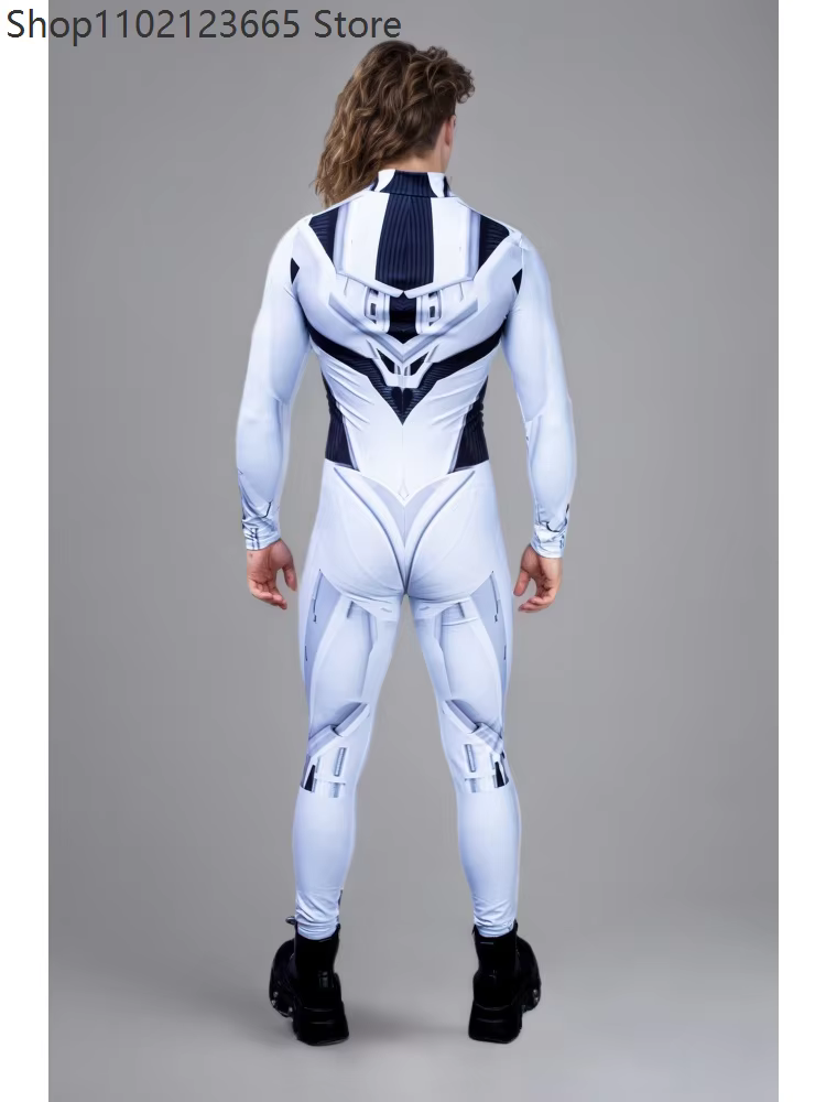 Cyber pour femmes ​ ​ Combinaison Robotique Futuriste Armure Cosplay Couple Soldat Spatial Costume de Scène Performance Fête Moulante 2026