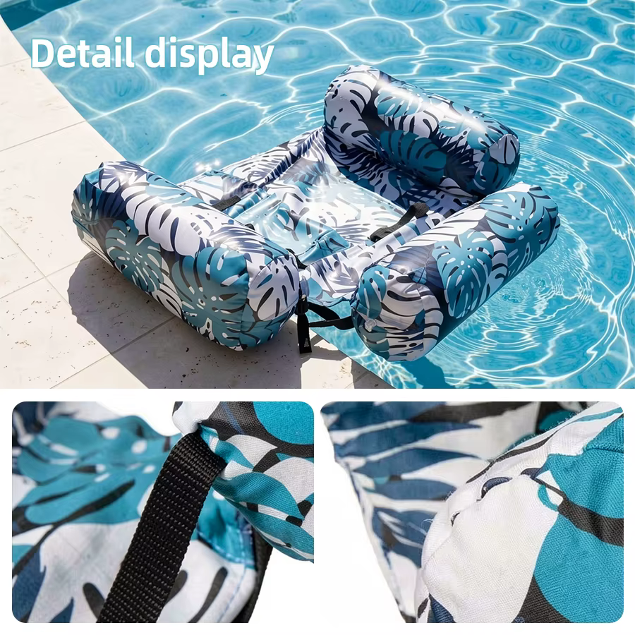 Chaise longue gonflable pliable pour piscine