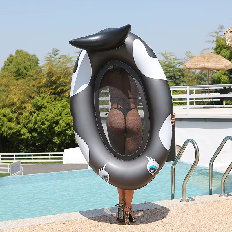 1 flotteur gonflable géant en forme de orca