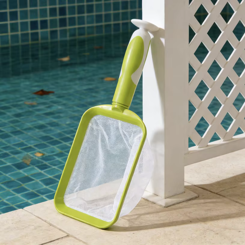 Filet de nettoyage de piscine Portable vert à haute efficacité avec poignée ergonomique