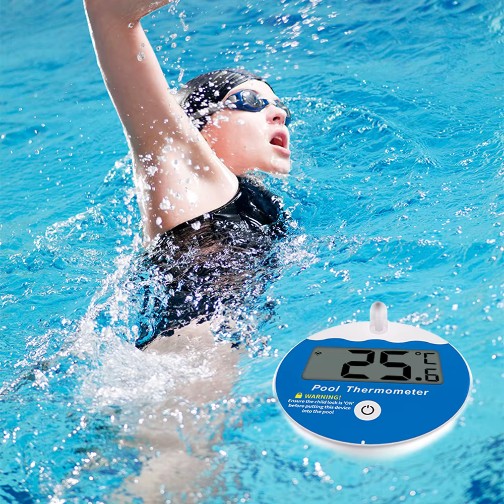 Thermomètre de piscine 2 en 1