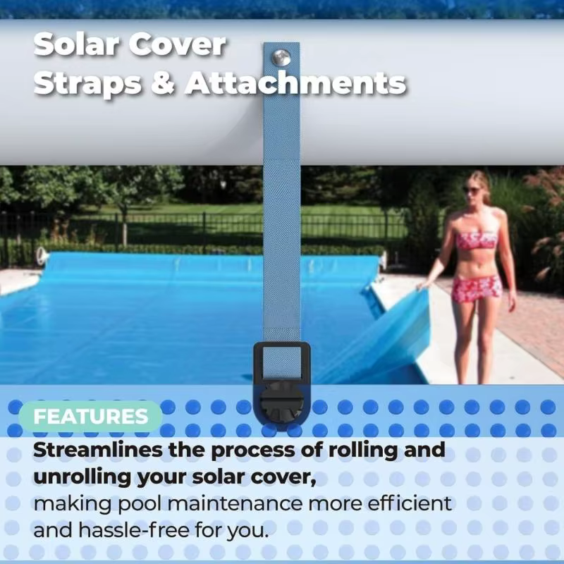 Ensemble fixation bobine Clip sangle couverture piscine