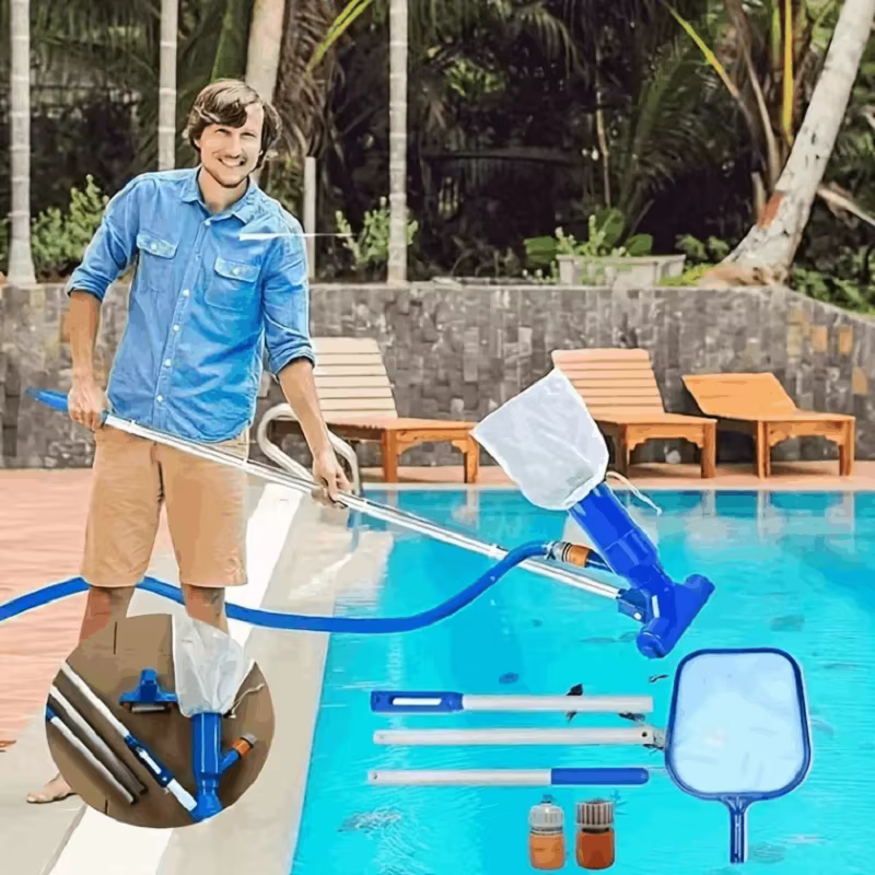 Kit d'aspirateur de piscine propre - Outil de nettoyage