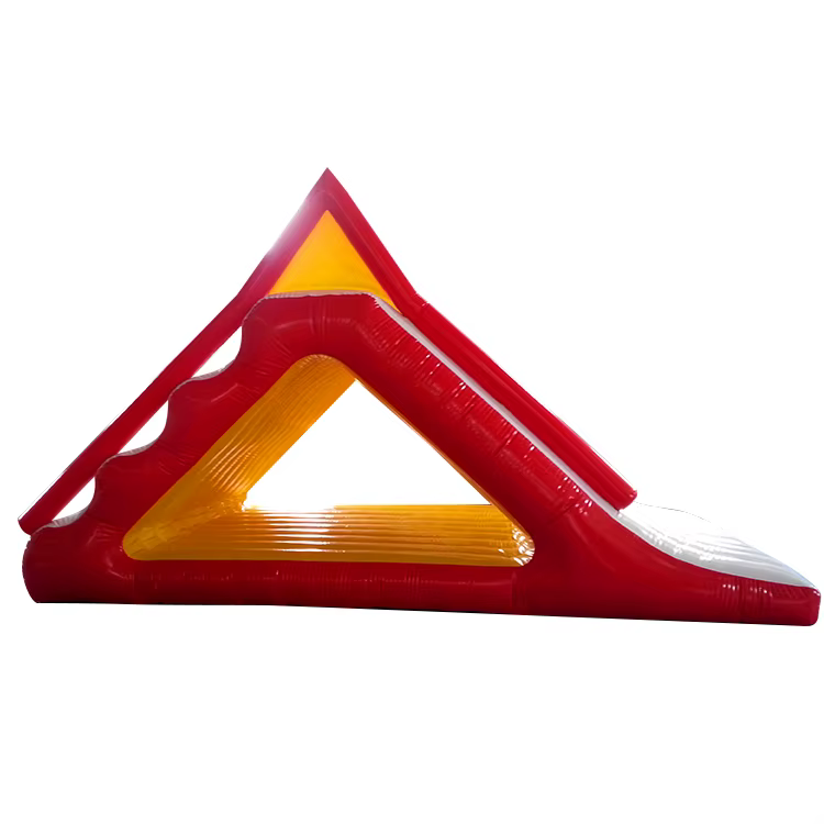 Toboggan flottant gonflable personnalisé de piscine d'îlot d'équipement de parc aquatique