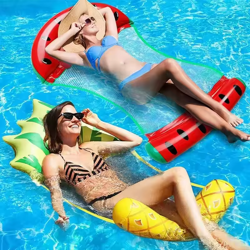 Matelas flottant gonflable en PVC pliable pour piscine