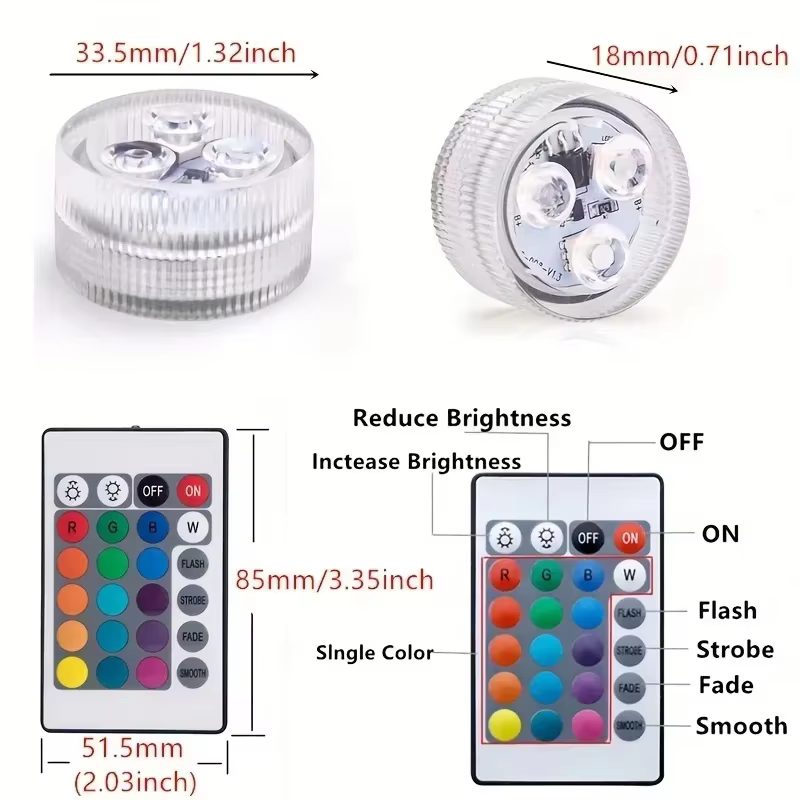 Lampes RGB intelligentes pour piscine