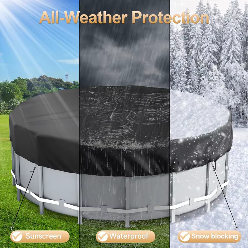 12/10/8/6FT couvertures solaires de piscine rondes pour piscines hors sol réservoir de Stock
