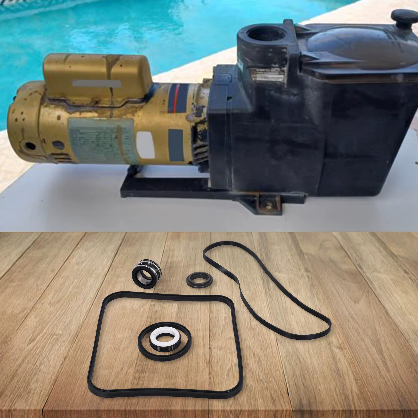 Kit de réparation de joint torique de pompe de piscine en caoutchouc