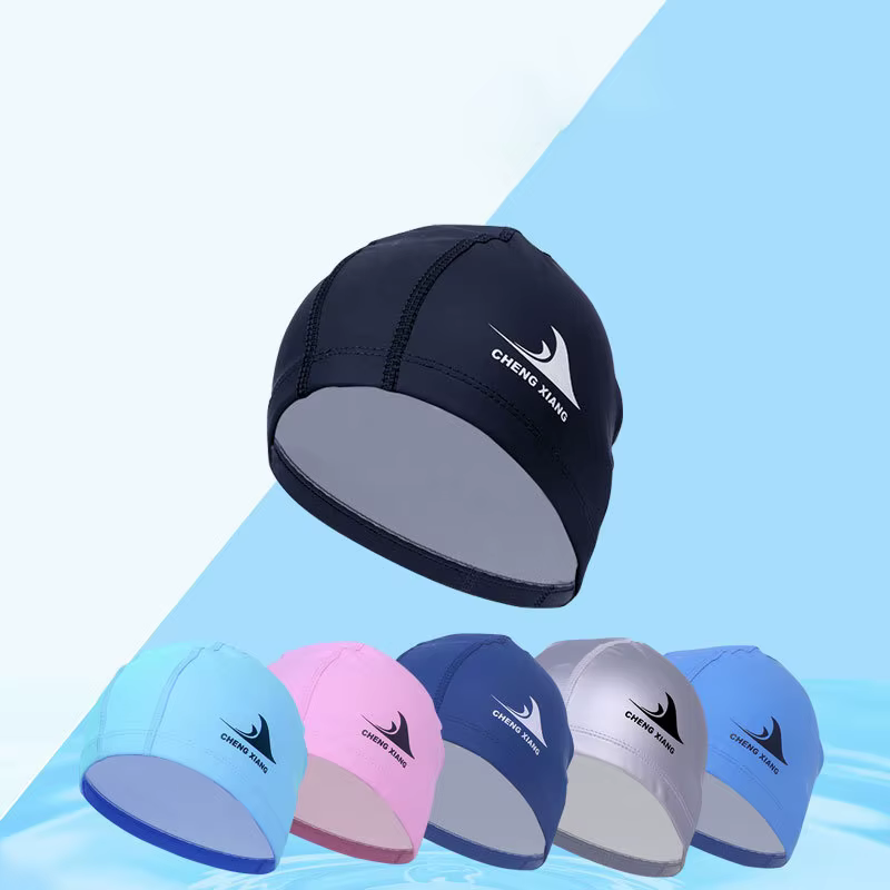 Tissu imperméable protéger les oreilles cheveux longs sport piscine chapeau requin haute élasticité Flexible Durable bonnet de bain pour hommes femmes