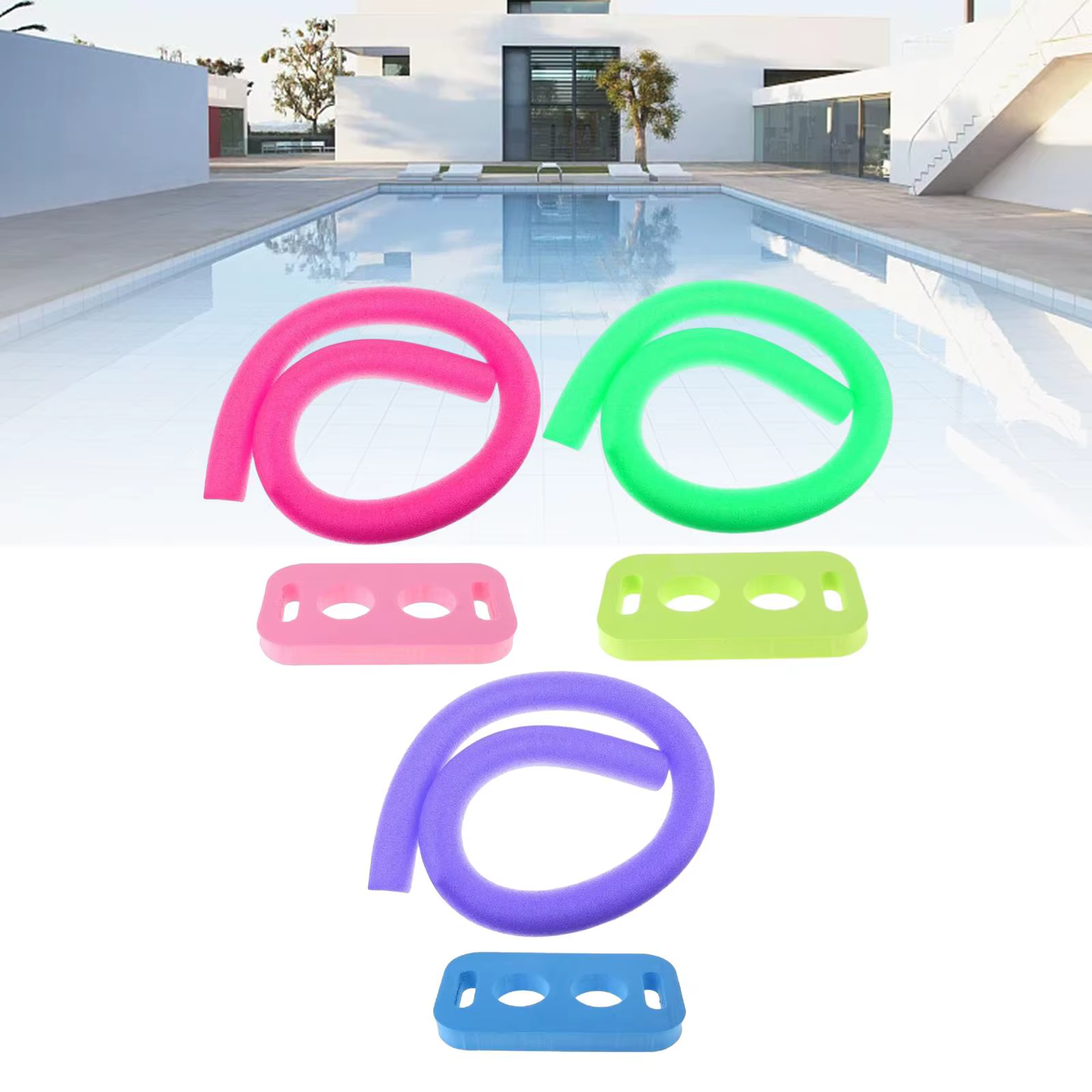 Nouilles de piscine flottantes avec connecteur, 2.6x59 amaran, flexibles