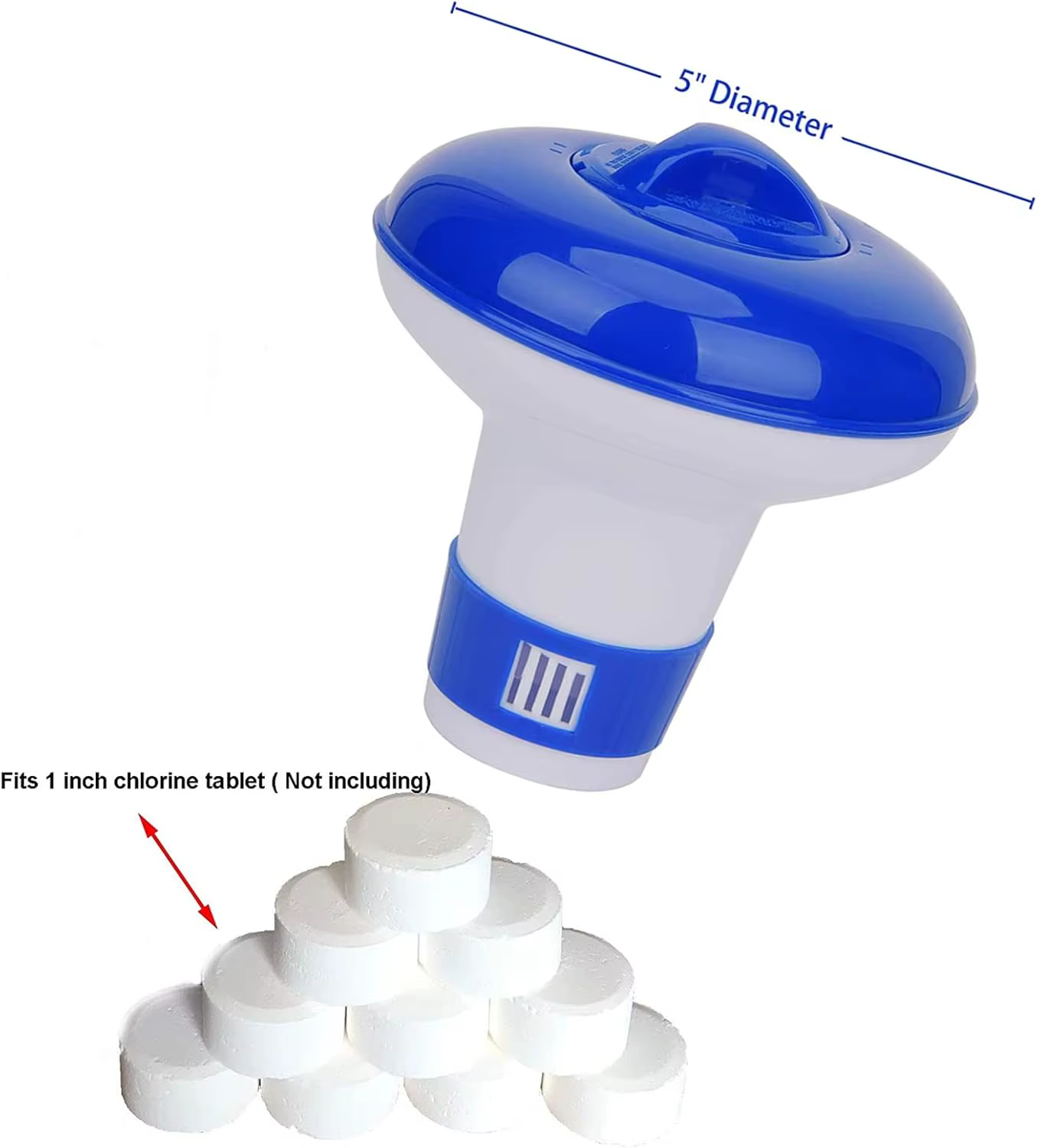Distributeur flottant de chlore et de brome pour piscine