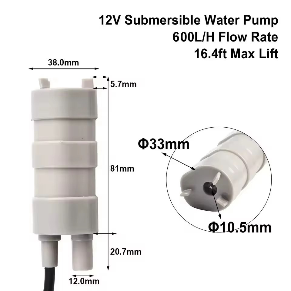Pompe à eau multifonctionnelle Submersible 12V