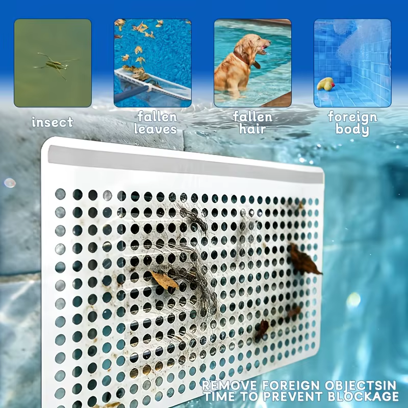 Panier de remplacement magnétique en maille fine pour écumeur de piscine