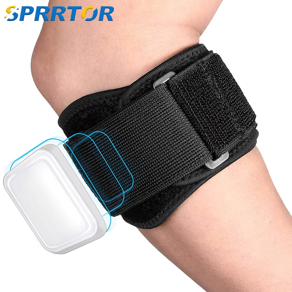 Attelles de coude de Tennis pour tendinite, sangles d'avant-bras et coussinet de Compression, enveloppes de soulagement de la bande de soutien du coude, 1 pièces