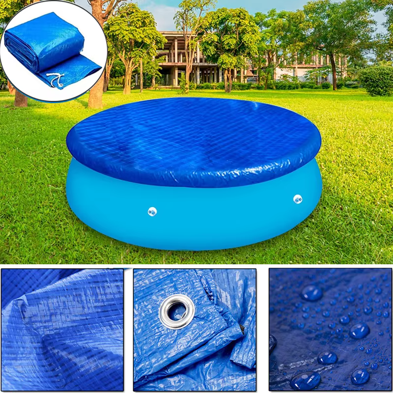 2025 couvertures de piscine rondes solaires piscines au-dessus du sol protecteur de couverture