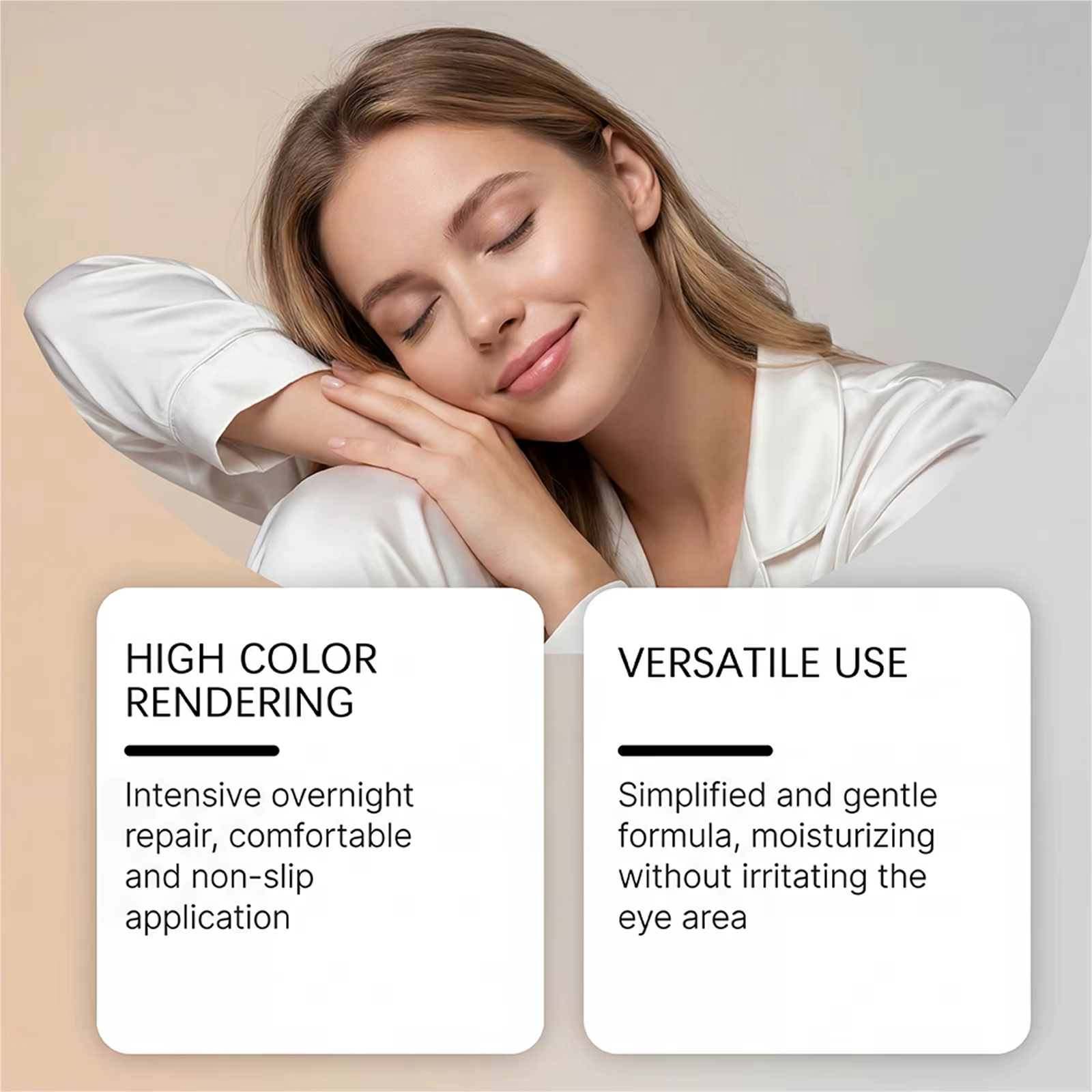 Patchs oculaires à micro-aiguilles à la vitamine E 0,25 mm : Soin stabilisant et réparateur pour peaux gercées, anti-dessèchement, nourrissant et réparateur saisonnier