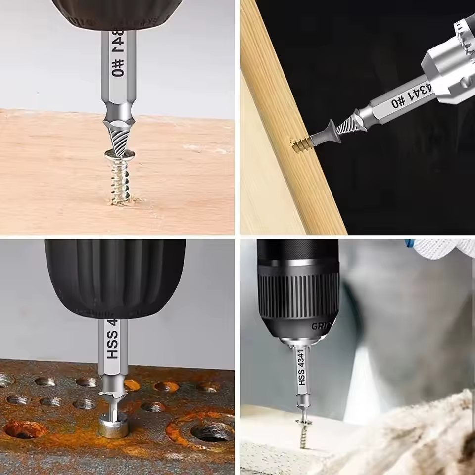 Jeu d'extracteur de vis endommagé, foret HSS, dissolvant cassé dénudé, petit Kit de retrait facile et rapide, outils électriques de démolition faciles
