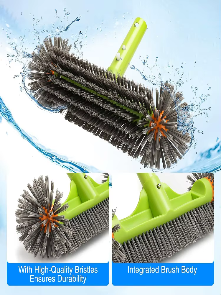 Tête de brosse pour piscine avec extrémités rondes
